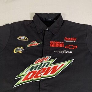 Mountain Dew Shirt Mens‎ XL Black NASCAR Racing Chase Dale Earnhardt Jr Racer